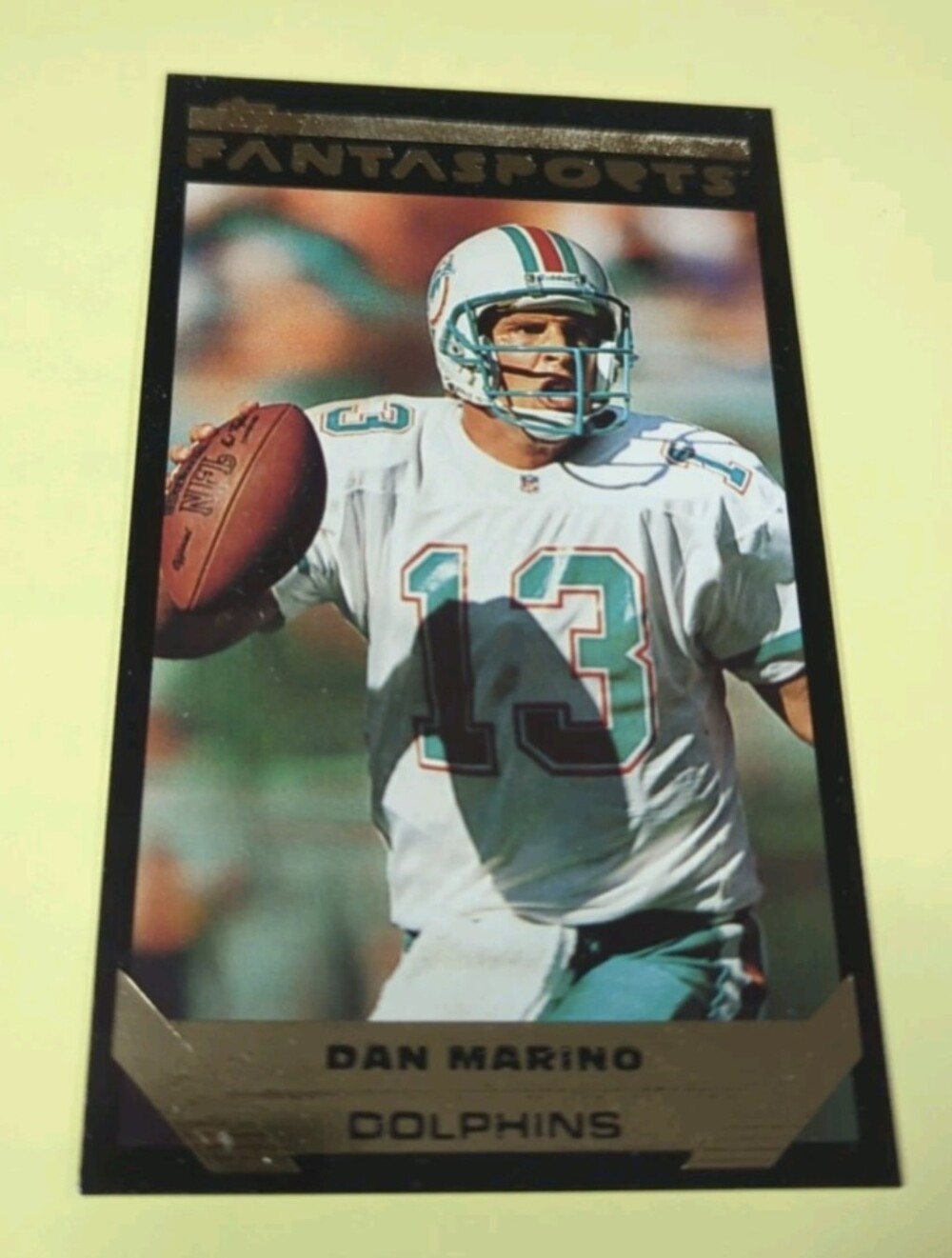 Dan Marino #18/200 - 1993 Topps FantaSports Football Card Jumbo GOLD Rare Card